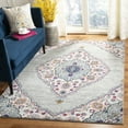 thumbnail image 1 of SAFAVIEH Madison Frazier Floral Geometric Area Rug, Light Grey/Fuchsia, 4' x 6', 1 of 7