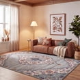 thumbnail image 1 of Safavieh Madison Frazier Floral Area Rug, Light Gray/Fuchsia, 6'7" x 6'7" Square, 1 of 10