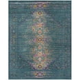 thumbnail image 1 of SAFAVIEH Madison Gabriel Traditional Area Rug, Blue/Fuchsia, 6'7" x 6'7" Round, 1 of 9