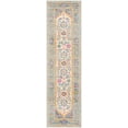 thumbnail image 1 of SAFAVIEH Madison Gabriel Traditional Runner Rug, Light Grey/Fuchsia, 2'3" x 8', 1 of 5