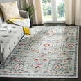 thumbnail image 1 of SAFAVIEH Madison Gladys Floral Bordered Area Rug, Light Grey/Fuchsia, 8' x 10', 1 of 7