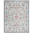 thumbnail image 1 of SAFAVIEH Madison Gladys Floral Bordered Area Rug, Light Grey/Fuchsia, 9' x 12', 1 of 9