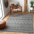 thumbnail image 1 of SAFAVIEH Madison Hannah Geometric Area Rug, Charcoal/Ivory, 8' x 10', 1 of 10