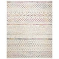 thumbnail image 1 of SAFAVIEH Madison Hannah Geometric Area Rug, Ivory/Fuchsia, 6'7" x 9'2", 1 of 8