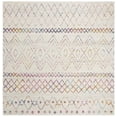 thumbnail image 1 of SAFAVIEH Madison Hannah Geometric Area Rug, Ivory/Fuchsia, 9' x 9' Square, 1 of 6