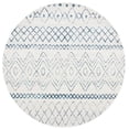 thumbnail image 1 of SAFAVIEH Madison Hannah Geometric Area Rug, Ivory/Navy, 4' x 4' Round, 1 of 8