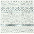 thumbnail image 1 of SAFAVIEH Madison Hannah Geometric Area Rug, Ivory/Navy, 4' x 4' Square, 1 of 8