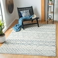thumbnail image 1 of SAFAVIEH Madison Hannah Geometric Area Rug, Ivory/Navy, 9' x 12', 1 of 3