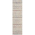 thumbnail image 1 of SAFAVIEH Madison Hannah Geometric Runner Rug, Ivory/Fuchsia, 2'3" x 10', 1 of 6