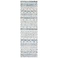 thumbnail image 1 of SAFAVIEH Madison Hannah Geometric Runner Rug, Ivory/Navy, 2'3" x 6', 1 of 7