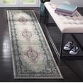 thumbnail image 1 of Safavieh Madison Haven Oriental Runner Rug, Light Gray/Fuchsia, 2' x 8', 1 of 8
