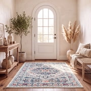 Safavieh Madison Hildred Oriental Floral Bordered Area Rug, Navy/Fuchsia, 5'3" x 7'6"