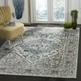 thumbnail image 1 of SAFAVIEH Madison Hildred Floral Bordered Area Rug, Navy/Fuchsia, 6'7" x 6'7" Square, 1 of 7