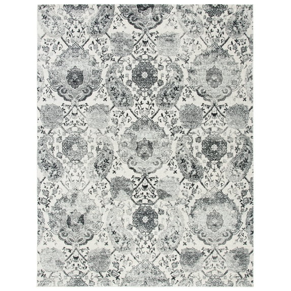 SAFAVIEH Madison Hope Floral Area Rug, Cream/Silver, 11' x 15'