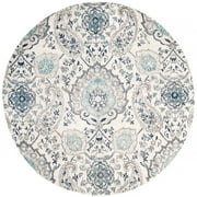 SAFAVIEH Madison Hope Floral Paisley Area Rug, Cream/Light Grey, 10' x 10' Round