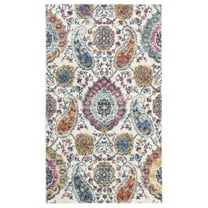 SAFAVIEH Madison Hope Floral Paisley Area Rug, Cream/Multi, 2'3" x 4'
