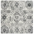 thumbnail image 1 of SAFAVIEH Madison Hope Floral Paisley Area Rug, Cream/Silver, 3' x 3' Square, 1 of 8
