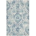thumbnail image 1 of SAFAVIEH Madison Hope Floral Paisley Area Rug, Cream/Turquoise, 3' x 5', 1 of 8