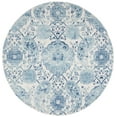 thumbnail image 1 of SAFAVIEH Madison Hope Floral Paisley Area Rug, Cream/Turquoise, 4' x 4' Round, 1 of 8