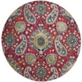 thumbnail image 1 of SAFAVIEH Madison Hope Floral Paisley Area Rug, Fuchsia/Gold, 5'3" x 5'3" Round, 1 of 5