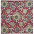 thumbnail image 1 of SAFAVIEH Madison Hope Floral Paisley Area Rug, Fuchsia/Gold, 5'3" x 5'3" Square, 1 of 6