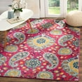 thumbnail image 1 of SAFAVIEH Madison Hope Floral Paisley Area Rug, Fuchsia/Gold, 9' x 12', 1 of 7