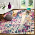 thumbnail image 1 of SAFAVIEH Madison Ivory Abstract Area Rug, Ivory/Blue, 8' x 10', 1 of 10