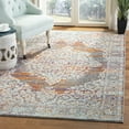 thumbnail image 1 of SAFAVIEH Madison Jayme Vintage Traditional Area Rug, Light Grey/Rust, 8' x 10', 1 of 7