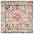 thumbnail image 1 of SAFAVIEH Madison Jefferson Geometric Area Rug, Ivory/Red, 6'7" x 6'7" Square, 1 of 13