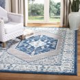 thumbnail image 1 of SAFAVIEH Madison Jerrie Traditional Area Rug, Navy/Grey, 3' x 5', 1 of 7