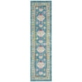 thumbnail image 1 of SAFAVIEH Madison Jessika Southwestern Bordered Runner Rug, Blue/Fuchsia, 2'2" x 8', 1 of 7