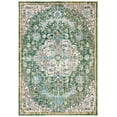 thumbnail image 1 of SAFAVIEH Madison Joandra Vintage Floral Area Rug, Green/Turquoise, 4' x 6', 1 of 9