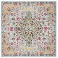 thumbnail image 1 of SAFAVIEH Madison Joandra Vintage Floral Area Rug, Grey/Gold, 8' x 8' Square, 1 of 9