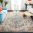 thumbnail image 1 of SAFAVIEH Madison Joandra Vintage Floral Area Rug, Grey/Light Blue, 11' x 11' Square, 1 of 10
