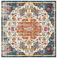thumbnail image 1 of SAFAVIEH Madison Joandra Vintage Floral Area Rug, Ivory/Orange, 9' x 9' Square, 1 of 9