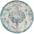 thumbnail image 1 of SAFAVIEH Madison Joandra Vintage Floral Area Rug, Navy/Light Blue, 12' x 12' Round, 1 of 8