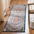 thumbnail image 1 of SAFAVIEH Madison Joandra Vintage Floral Runner Rug, Ivory/Orange, 2'2" x 16', 1 of 9