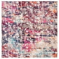 thumbnail image 1 of SAFAVIEH Madison Joella Abstract Area Rug, Red/Light Blue, 6'7" x 6'7" Square, 1 of 8