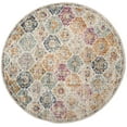 thumbnail image 1 of SAFAVIEH Madison Judith Distressed Area Rug, Cream/Multi, 6'7" x 6'7" Round - Transitional Modern Design, Cream & Multi, Non-Shedding & Easy Cleaning, Ideal for Living Room, Bedroom, Dining Space, 1 of 10
