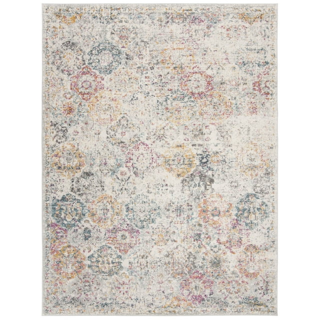 SAFAVIEH Madison Judith Distressed Area Rug, Grey/Gold, 11' x 15