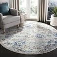 thumbnail image 1 of SAFAVIEH Round Rug 11' - Madison Collection - Large - Transitional Modern Design, Ivory & Aqua, Non-Shedding & Easy Cleaning, Ideal for Living Room, Bedroom, Dining Space (MAD611A), 1 of 11