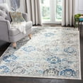 SAFAVIEH Madison Judith Distressed Area Rug, Ivory/Aqua, 11' x 15