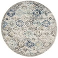 thumbnail image 1 of SAFAVIEH Madison Judith Distressed Area Rug, Ivory/Aqua, 6'7" x 6'7" Round - Transitional Modern Design, Ivory & Aqua, Non-Shedding & Easy Cleaning, Ideal for Living Room, Bedroom, Dining Space, 1 of 8