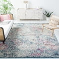 thumbnail image 1 of SAFAVIEH Square Rug 9' - Madison Collection - Large - Transitional Modern Design, Navy & Teal, Non-Shedding & Easy Cleaning, Ideal for Living Room, Bedroom, Dining Space (MAD611N), 1 of 17