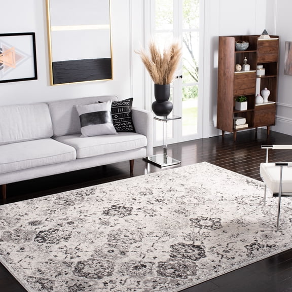SAFAVIEH Area Rug 10x14 - Madison Collection - X-Large - Transitional Modern Design, Silver & Grey, Non-Shedding & Easy Cleaning, Ideal for Living Room, Bedroom, Dining Space (MAD611G)