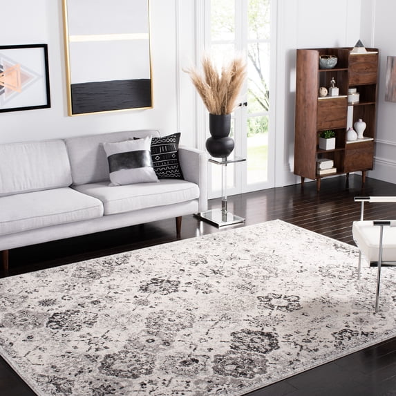 SAFAVIEH Area Rug 11x15 - Madison Collection - X-Large - Transitional Modern Design, Silver & Grey, Non-Shedding & Easy Cleaning, Ideal for Living Room, Bedroom, Dining Space (MAD611G)