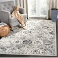 thumbnail image 1 of SAFAVIEH Area Rug 6'7"x9'2" - Madison Collection - Transitional Modern Design, Silver & Grey, Non-Shedding & Easy Cleaning, Ideal for Living Room, Bedroom, Dining Space (MAD611G), 1 of 17