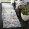 thumbnail image 1 of SAFAVIEH Runner Rug 2'3"x10' - Madison Collection - Transitional Modern Design, Navy & Teal, Non-Shedding & Easy Cleaning, Ideal for Living Room, Bedroom, Dining Space, Entryway, Hallway (MAD611N), 1 of 11