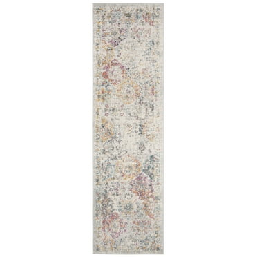 SAFAVIEH Madison Judith Geometric Runner Rug, Grey/Gold, 2'3" x 22'
