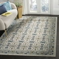 thumbnail image 1 of SAFAVIEH Madison Julian Floral Bordered Area Rug, Ivory/Navy, 5'3" x 7'6", 1 of 7